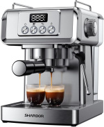 SHARDOR 20 Bar Espresso Machine with Temperature Display