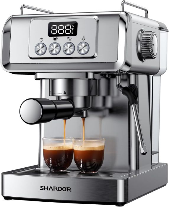 SHARDOR 20 Bar Espresso Machine with Temperature Display
